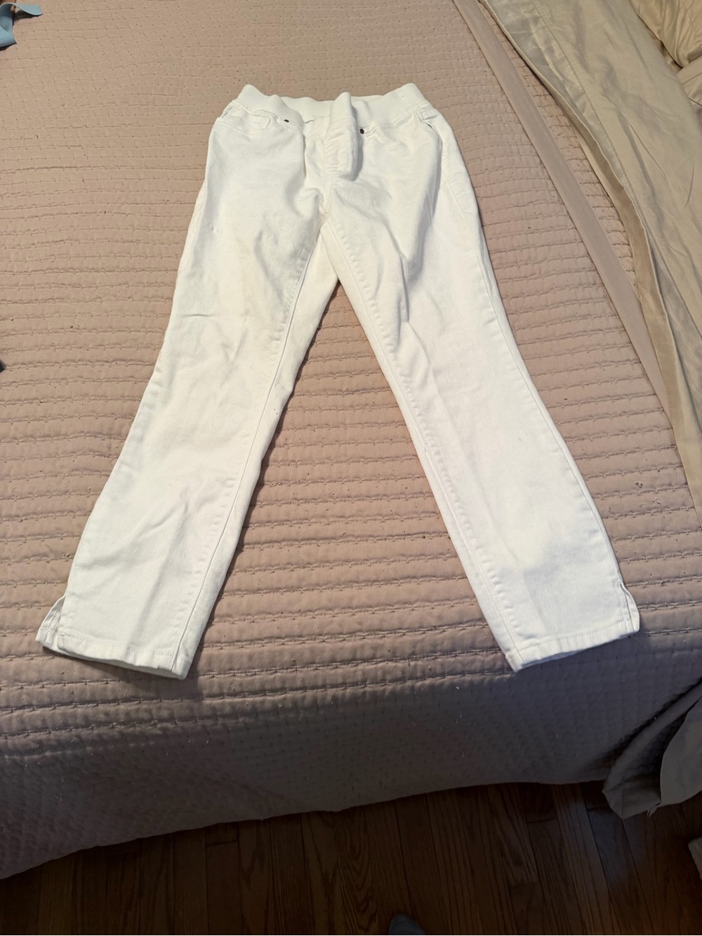 White Straight-Leg Women's Jeans